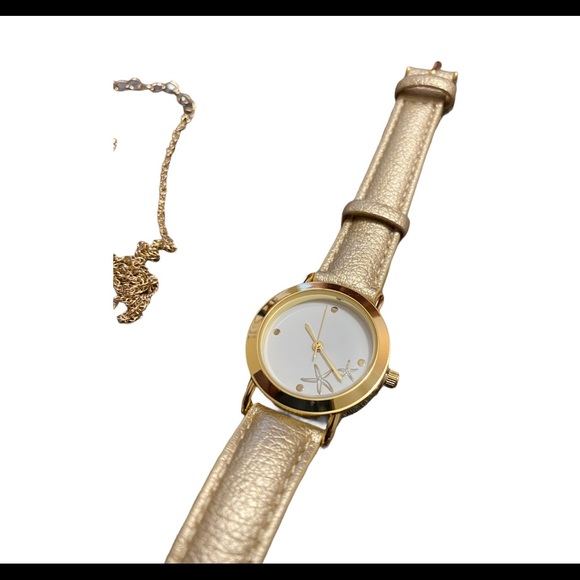 Avon Starfish Necklace & Earring & Watch Set Gold - Picture 4 of 5